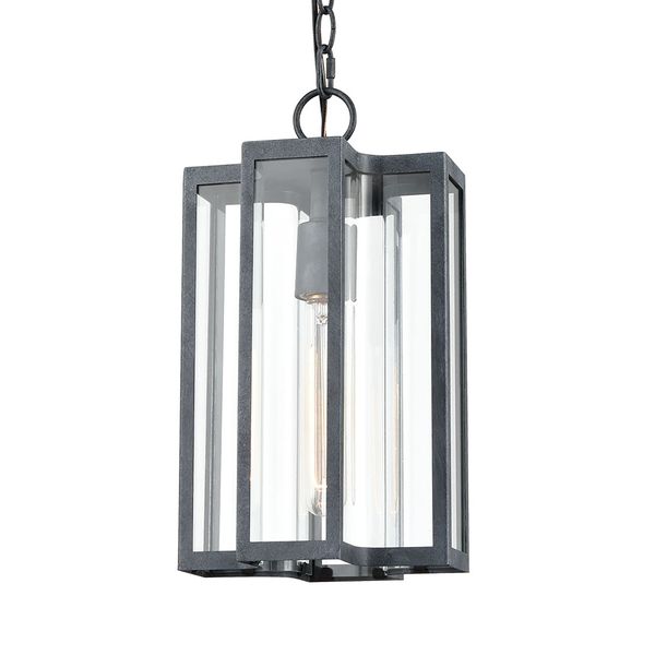 Bianca 8'' Wide 1-Light Outdoor Pendant - Aged Zinc