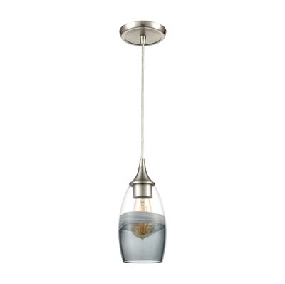 Sutter Creek 5″ Wide 1-Light Mini Pendant - Satin Nickel