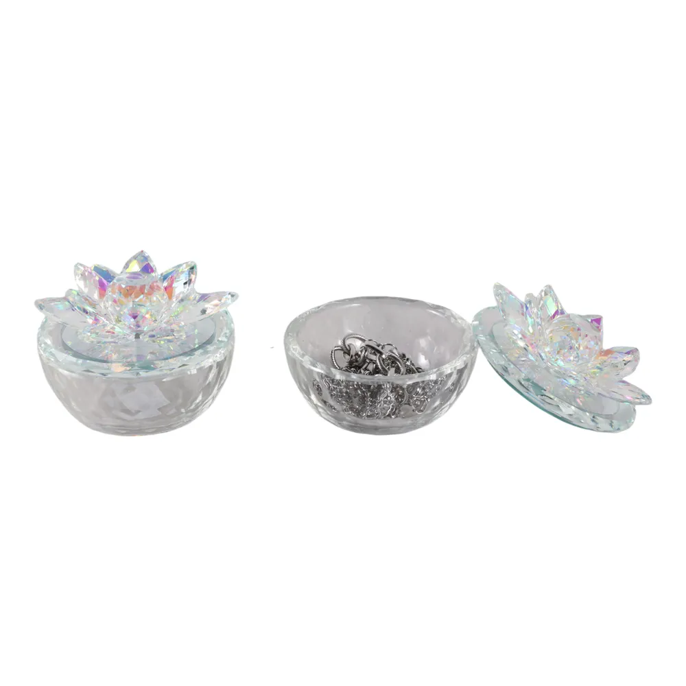 BAIRDCROSS SET OF 2 CLEAR BOXES 4 (IN)