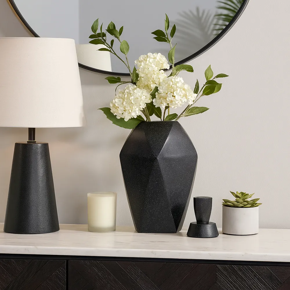 HALTONWORTH BLACK VASE 23 (IN)
