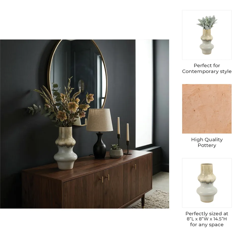 CHASEBURN GRAY VASE 15 (IN)
