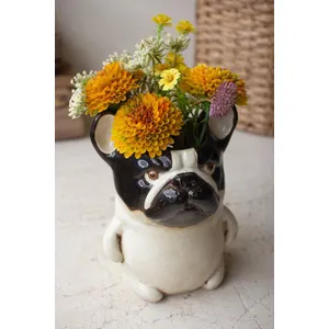 Ceramic French Bulldog Planter 4