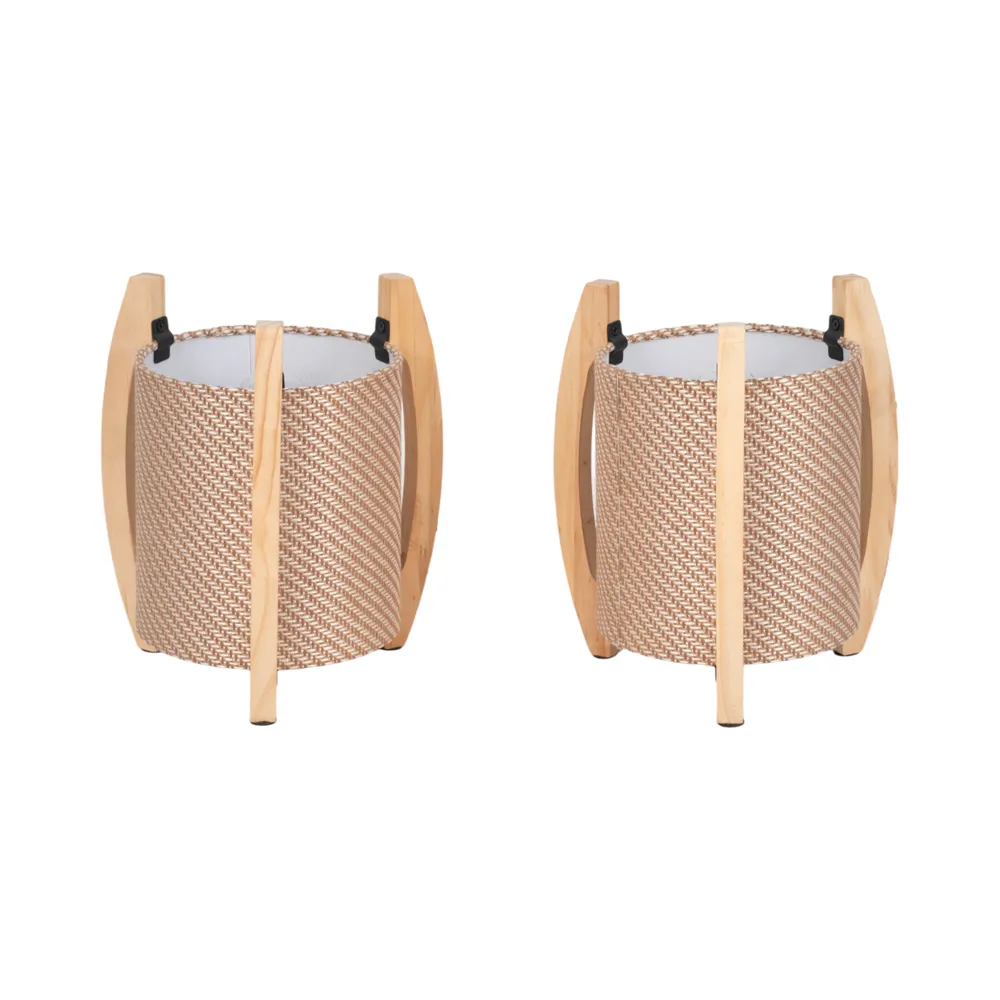 TATEMORE SET OF 2 IVORY LAMPS 11 (IN)