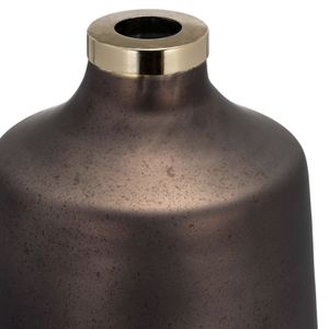 GRISHAMSHAW BRONZE GLASS VASE 21 (IN) 4