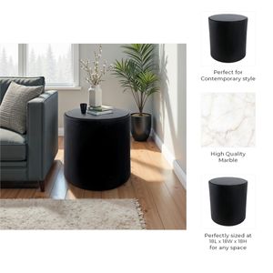WILSONVALE BLACK TABLE 18 (IN) 11