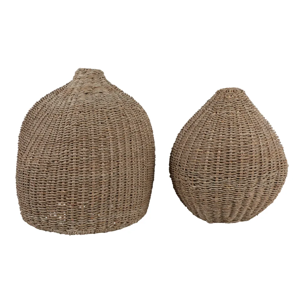 WYLERMORE SET OF 2 TAN VASES 21 (IN)