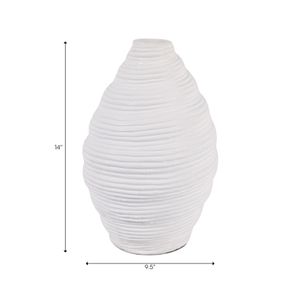 KELSEYHOLM WHITE VASE 14 (IN) 8