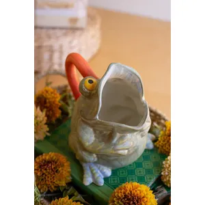 Ceramic Frog Pitcher Vase 3