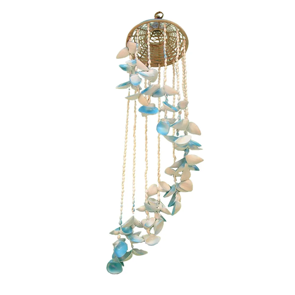 12 STRING TRI-COLOR SEASHELL WINDCHIME