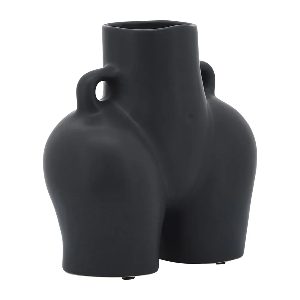 GLOVERSIDE BLACK VASE 8 (IN)
