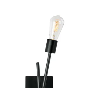 Stick 16.75'' High 3-Light Sconce - Matte Black 4