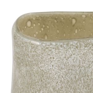 CASPERGROVE GREEN GLASS VASE 10 (IN) 6