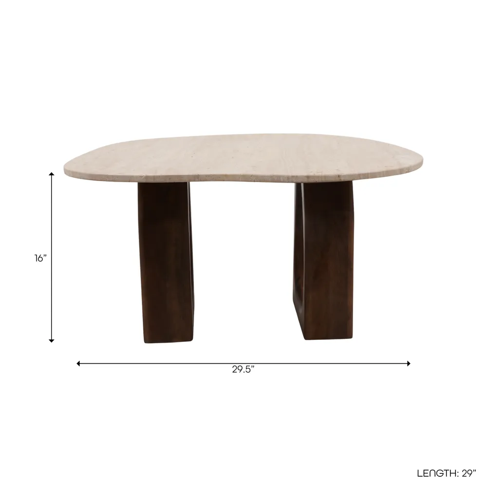 GRANTHAMVALE TAN COFFEE TABLE 16 (IN)