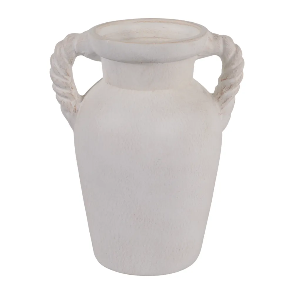 CLOVERWIND WHITE VASE 12 (IN)
