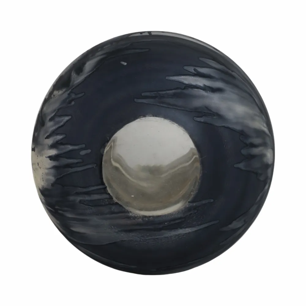 CLYDEBURN BLUE GLASS VASE 13 (IN)