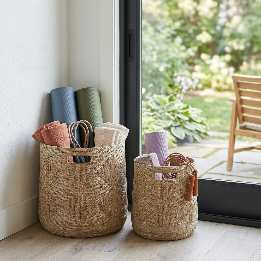 DUNCANGROVE SET OF 2 BROWN STORAGE 16 (IN)
