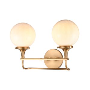 Beverly Hills 17'' Wide 2-Light Vanity Light - Satin Brass 3