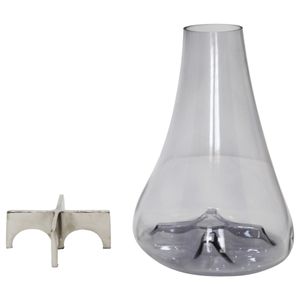 HAYFORDROSE SILVER GLASS VASE 15 (IN) 6