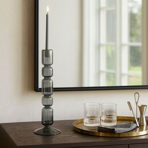 HENDONVALE BLACK CANDLE HOLDER 12 (IN) 2