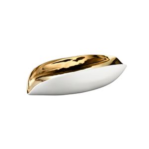 Greer Vessel - White and Gold Glazed 2