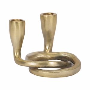FLINTCREST GOLD CANDLE HOLDER 4 (IN) 4