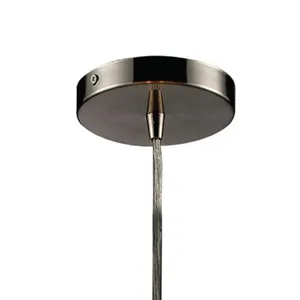 Fabric Cylinders 12'' Wide 4-Light Pendant - Satin Nickel 3