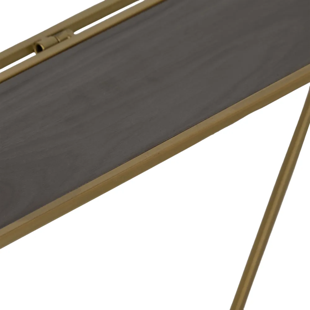 KEATONWOOD SET OF 3 GOLD WALL SHELF 22 (IN)