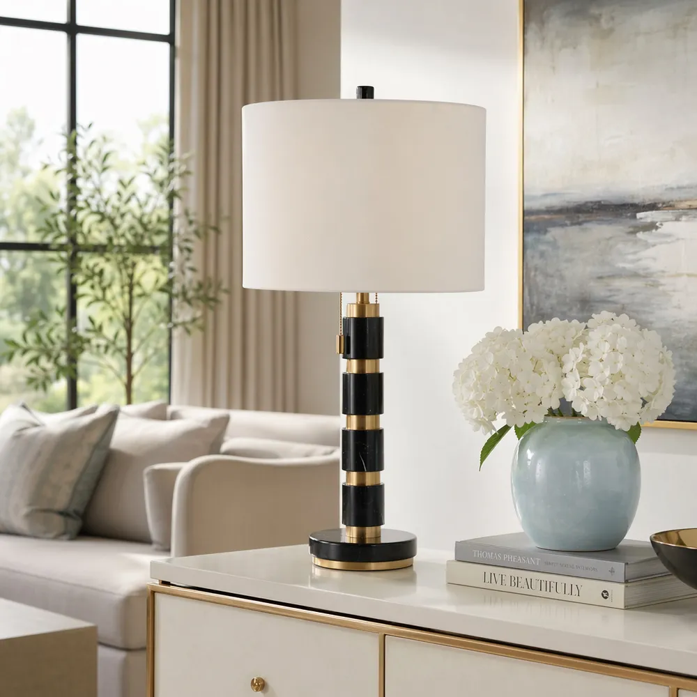 FINTONWORTH BLACK LAMP 28 (IN)
