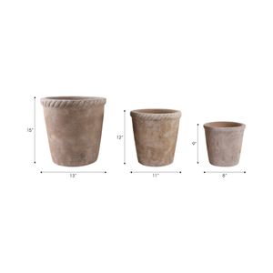 COOPERSHAW SET OF 3 WHITE PLANTER 15 (IN) 10