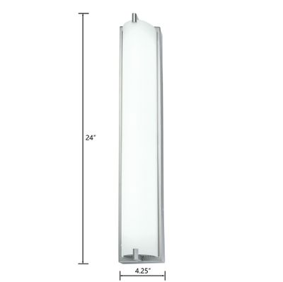 Alto 24″ High Integrated LED Sconce - Brushed Nickel
