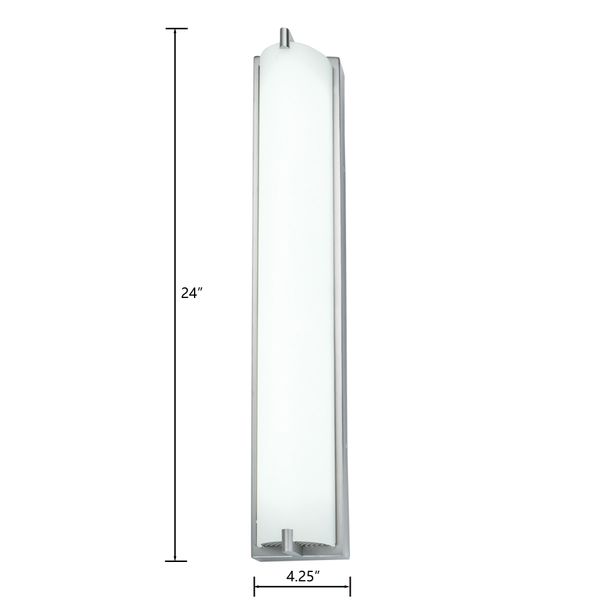 Alto 24'' High Integrated LED Sconce - Brushed Nickel