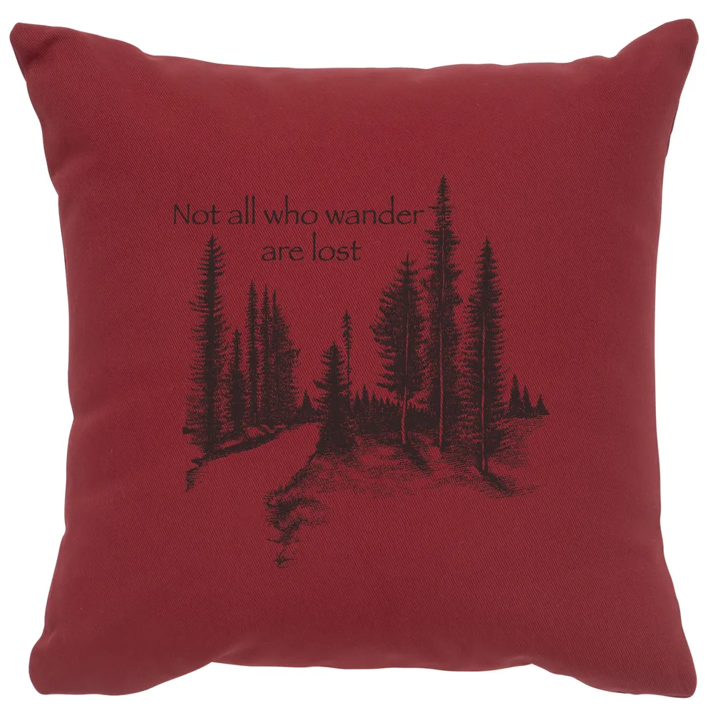 Image Pillow - Wander - Cotton Brick