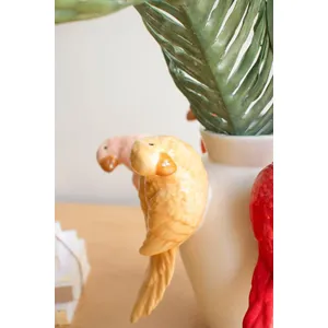Ceramic Parrots Vase 4