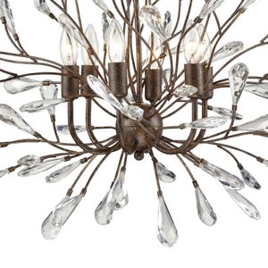 Crislett 31'' Wide 6-Light Chandelier - Sunglow Bronze 4