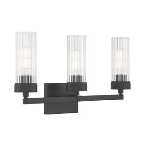 Lida 21'' Wide 3-Light Vanity Light - Matte Black 1