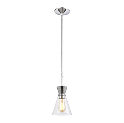 Modley 6″ Wide 1-Light Mini Pendant - Polished Chrome