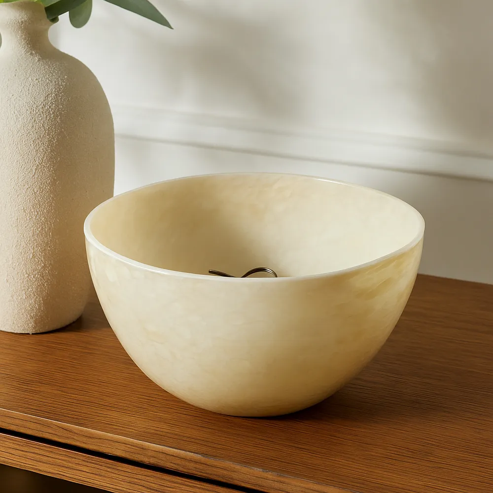 GARLANDRUN IVORY BOWL 6 (IN)