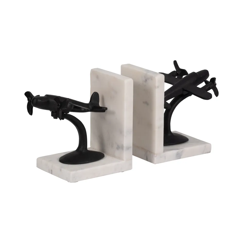 HOLDENFIELD SET OF 2 BLACK BOOKENDS 7 (IN)