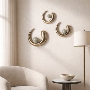 ELLERYWELL SET OF 3 GOLD METAL WALL 5 (IN) 10