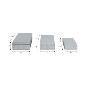 CANTONLEY SET OF 3 BLACK BOXES 4 (IN) 8