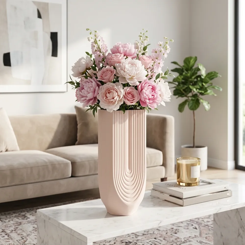 GARNETTMOOR PINK VASE 13 (IN)