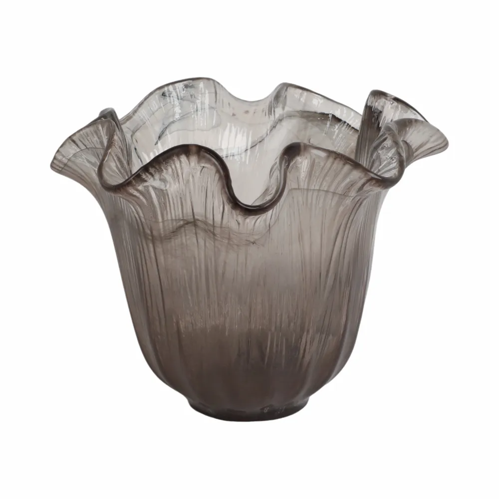 EATONDALE BROWN GLASS VASE 11 (IN)