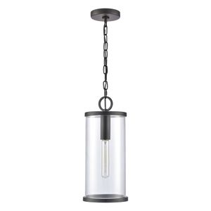 Hopkins 7.25'' Wide 1-Light Outdoor Pendant- Charcoal Black 2