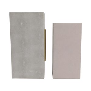 DAVINPARK SET OF 2 IVORY BOXES 4 (IN) 8