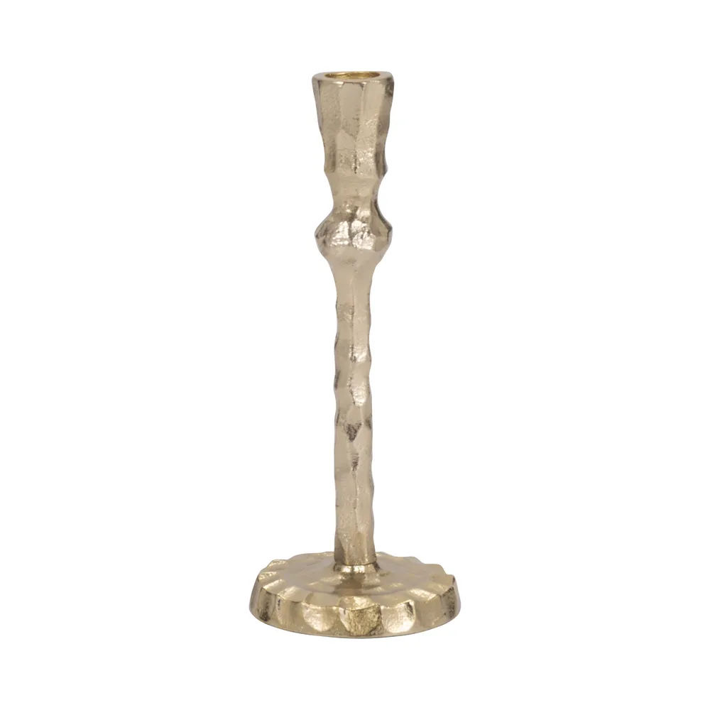 CALECREST GOLD CANDLE HOLDER 9 (IN)