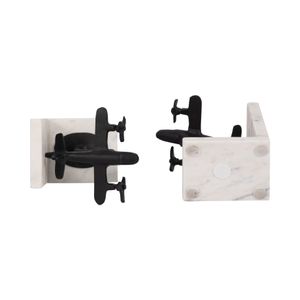 HOLDENFIELD SET OF 2 BLACK BOOKENDS 7 (IN) 7