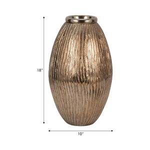 METAL, 18" CANTER LARGE CHAMPAGNE VASE 7