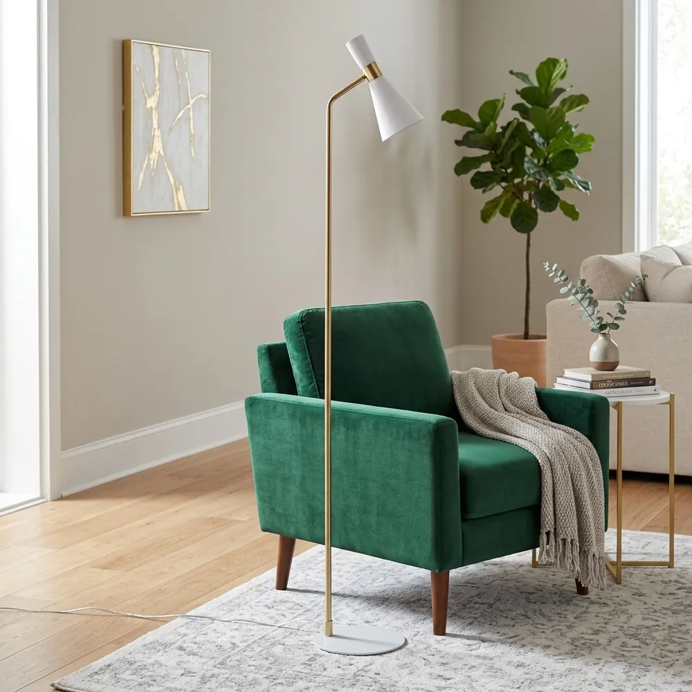 NELSONSTONE WHITE LAMP 60 (IN)