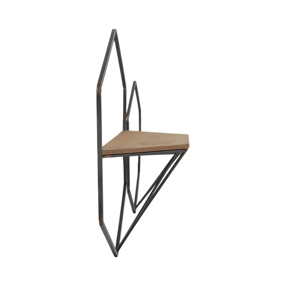 IRVINGMILL SET OF 2 BROWN WALL SHELF 17 (IN)