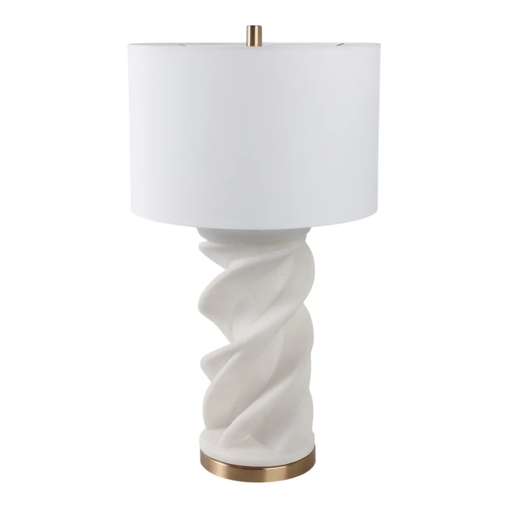 HAYFIELDMORE WHITE LAMP 30 (IN)